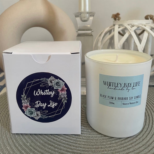 Schwarze Pflaume und Rhabarber – Glas